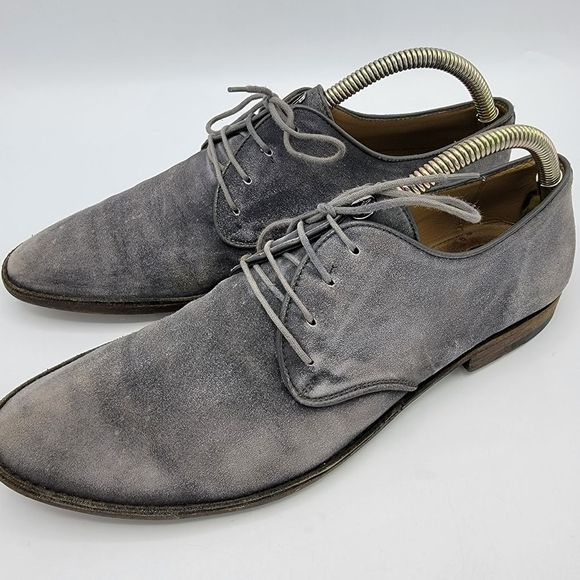 Cesare Paciotti Distressed Gray Suede Derby Size 9 main image 9